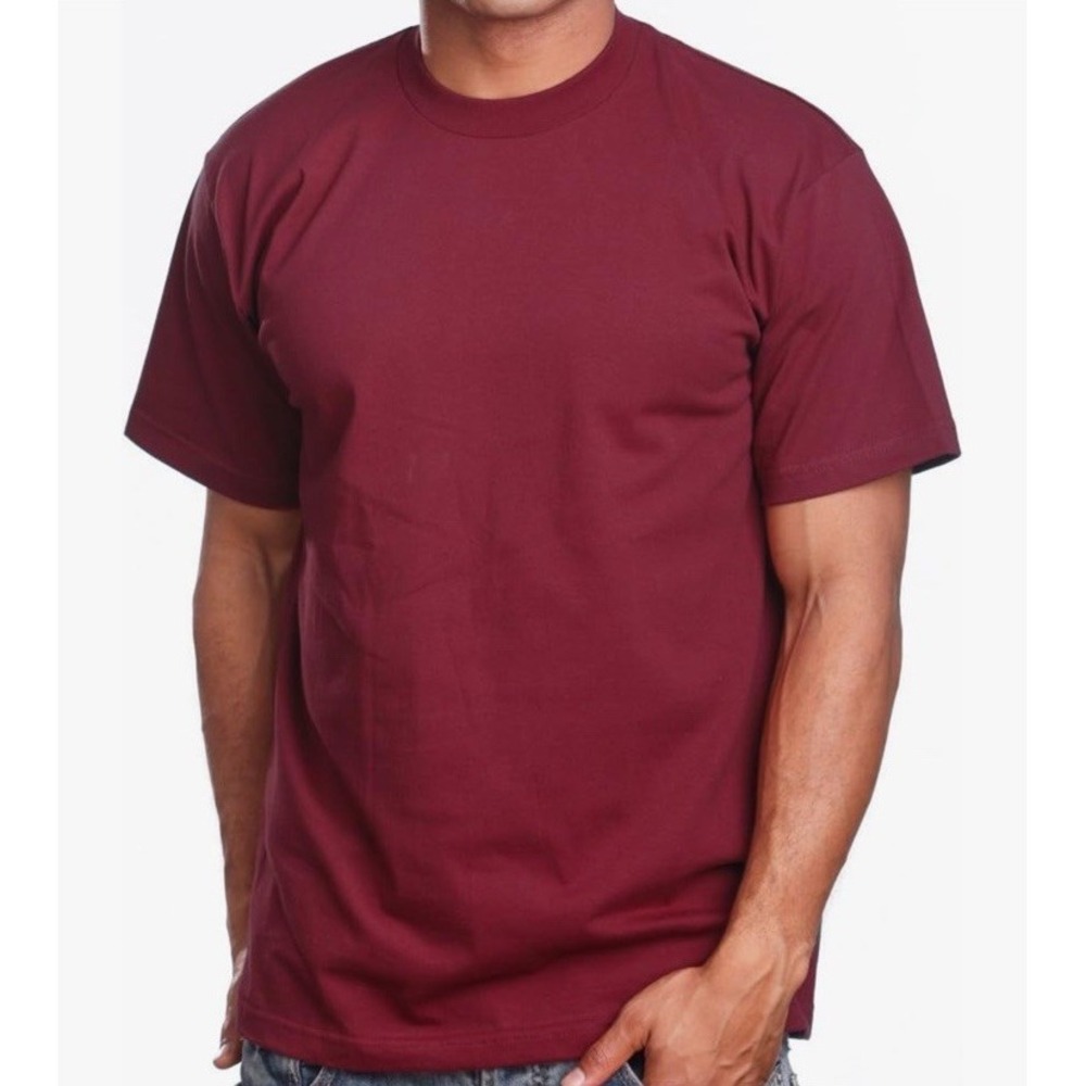 PRO 5 Super Heavy Mens Short Sleeve T-Shirt Red NWT 4XLT